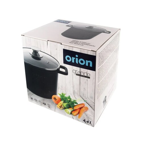 Orion Topf mit Glasdeckel Grande, 4,4 l