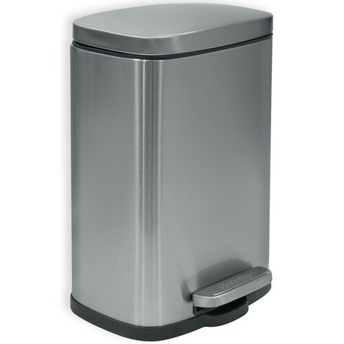 Spirella Akira 5 l pedálos szemetes, csiszoltrozsdamentes acél