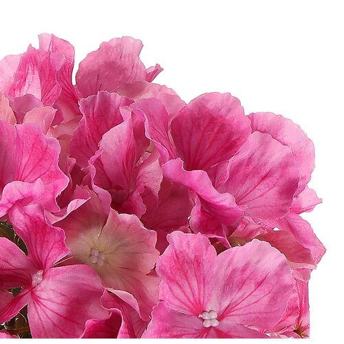 Floare artificială Hortensie roz, 20 x 20 x 50 cm