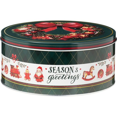 Set de 3 cutii metalice de Crăciun Seasons Greetings