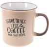 Steingutbecher Coffee Creme, 710 ml