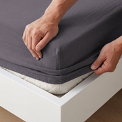 4Home jersey prestieradlo MAKO antracit, 180 x 200 cm