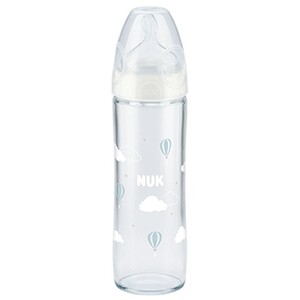 NUK NEW CLASSIC Skleněná láhev LOVE, 240 ml