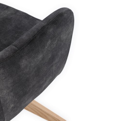 Set de scaune de sufragerie HC-D7188 BK4, 2 buc.