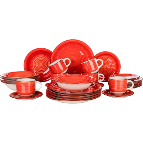 Banquet 30-teiliges Esstischset Spiral Red
