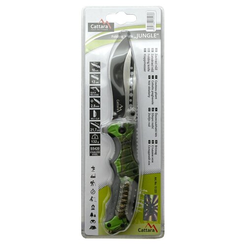 Cattara 13223 Ніж складаний Jungle, 21,7 см