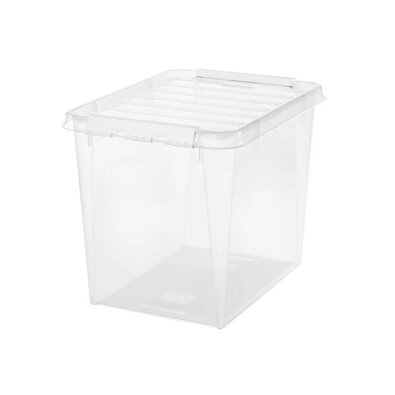 SmartStore Shranjevalna škatla z belimi sponkamiClassic, 52 l