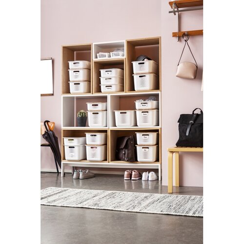 Coș de depozitare SmartStore Modern, alb, 37 x 28x 20 cm