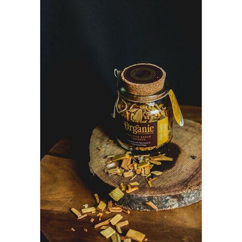 Kadzidło organiczne w szklanym słoiczku, Palo Santo & Cedar