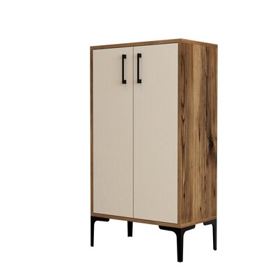 Schuhschrank Prag Walnut and Cream