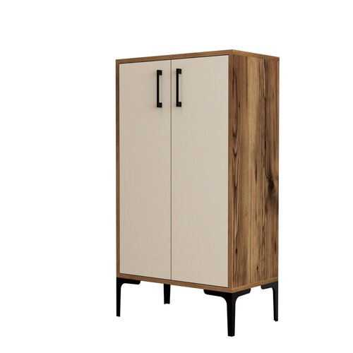 Schuhschrank Prag Walnut and Cream