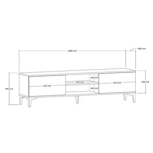 Stolik TV Erem Walnut
