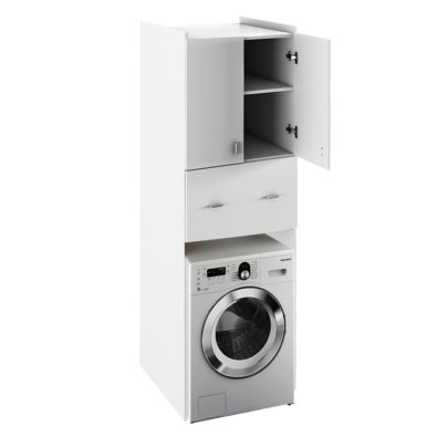 Głęboka szafka nad pralką NATALI TYP 9, biały