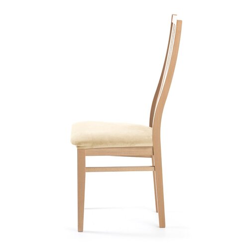 Restilo Napínací poťah na sedák na stoličku Sento svetlobéžová, 40 x 40 + 5 cm