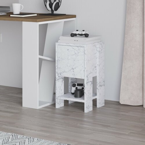 Noční stolek Ema Carrara Marble
