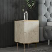 Szafka nocna Imaj Travertine and Gold