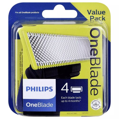 Ostrza wymienne do Philips OneBlade QP240/50, 4 szt.