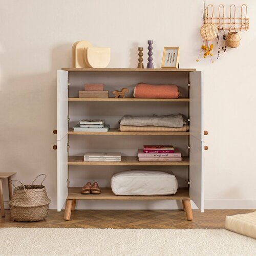 Schrank Posy White and Yellow