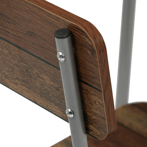 Jídelní set pro 2 osoby CORE Old Wood, šedá konstrukce