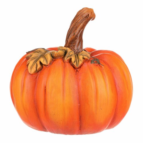 Decorațiuni de toamnă Dovleac cu frunze, 24 x 24 x23 cm, ceramică