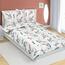 Bellatex Baumwollbettwäsche Ähre beige, blau, 140 x 200 cm, 70 x 90 cm