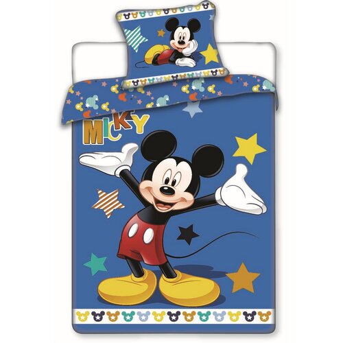 Mickey stars pamut ágyneműhuzat, 140 x 200 cm, 70 x 90 cm