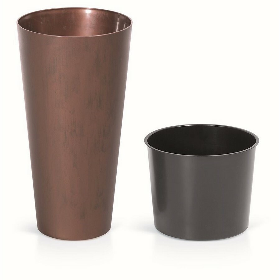 Doniczka TUBUS SLIM CORTEN z wkładem 30 cm, stal patynowana