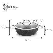 Tescoma Pánev hluboká s poklicí PRESIDENT Stone, 26 cm