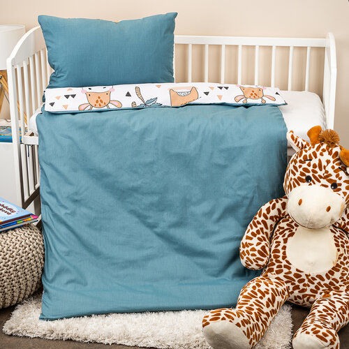 4Home Дитяча бавовняна постільна білизна до ліжечка Little giraffe, 100 x 135 см, 40 x 60 см