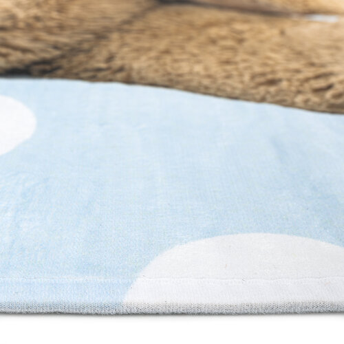 Dětský koberec Ultra Soft Medvídek modrá, 100 x 150 cm