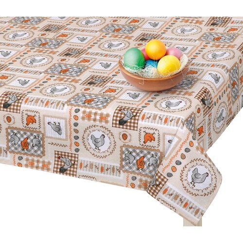 Bellatex Pashmina Velikonoce Slepička bež, 100 x100 cm