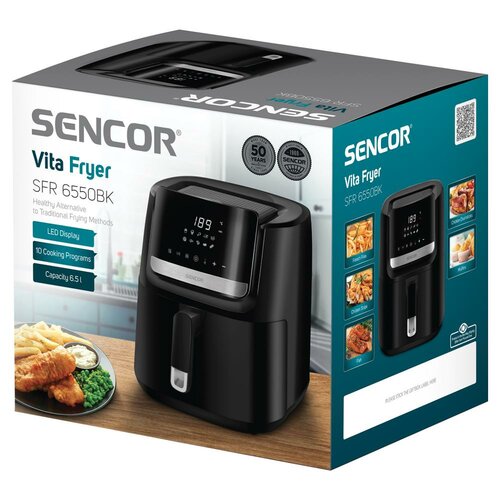 Sencor SFR 6550BK forrólevegős fritőz