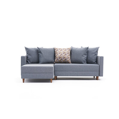 Narożna rozkładana sofa Aydam Left Blue