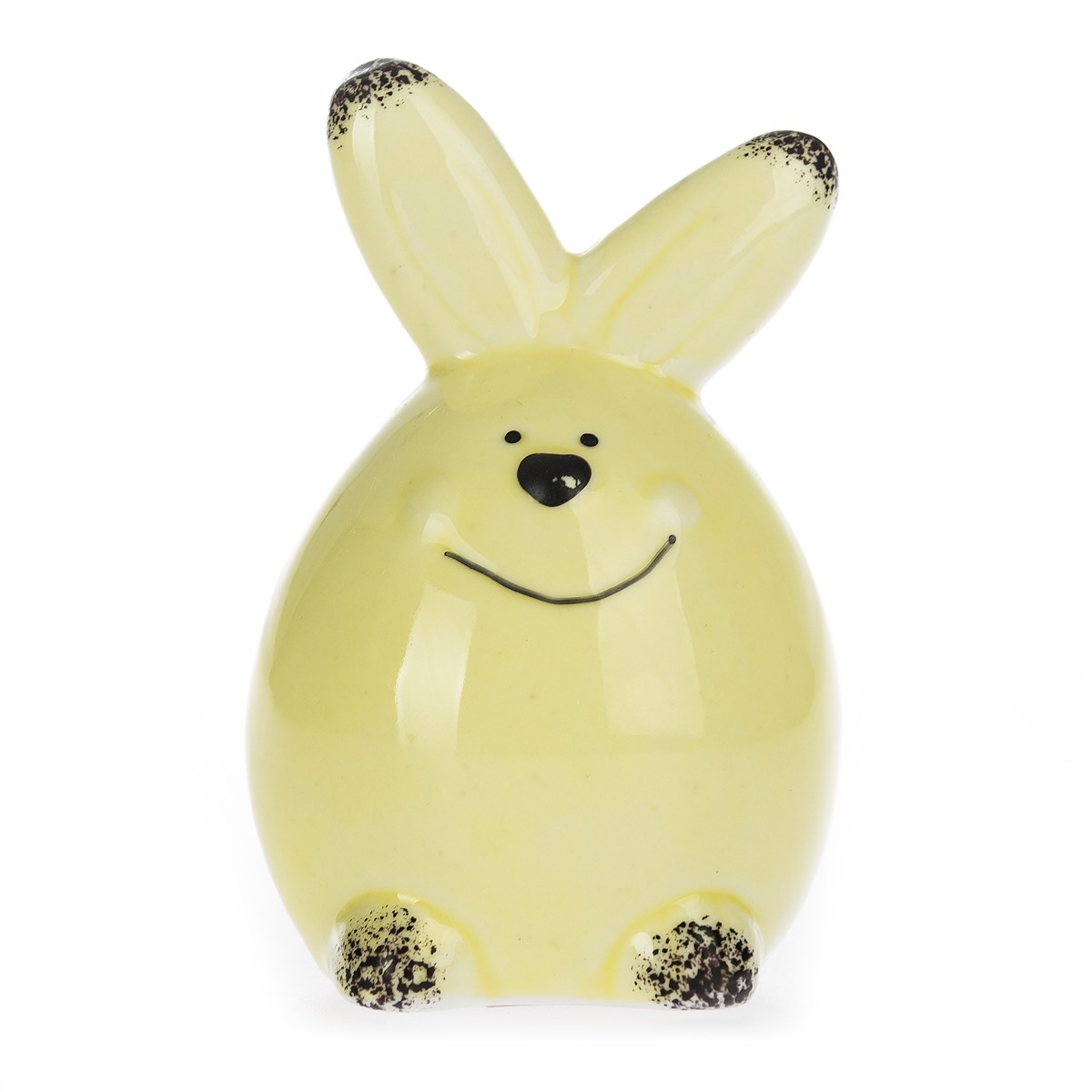 Dekoračný zajačik žltá, 8 cm