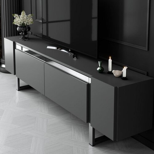 Yildiz antracit és ezüst színű TV-asztal