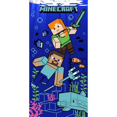 Detská osuška Minecraft Podmorský Svet, 70 x 140 cm