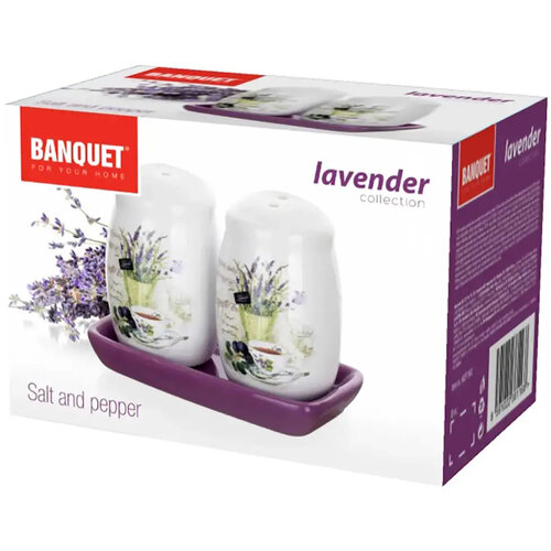 Banquet Lavender solniczka i pieprzniczka