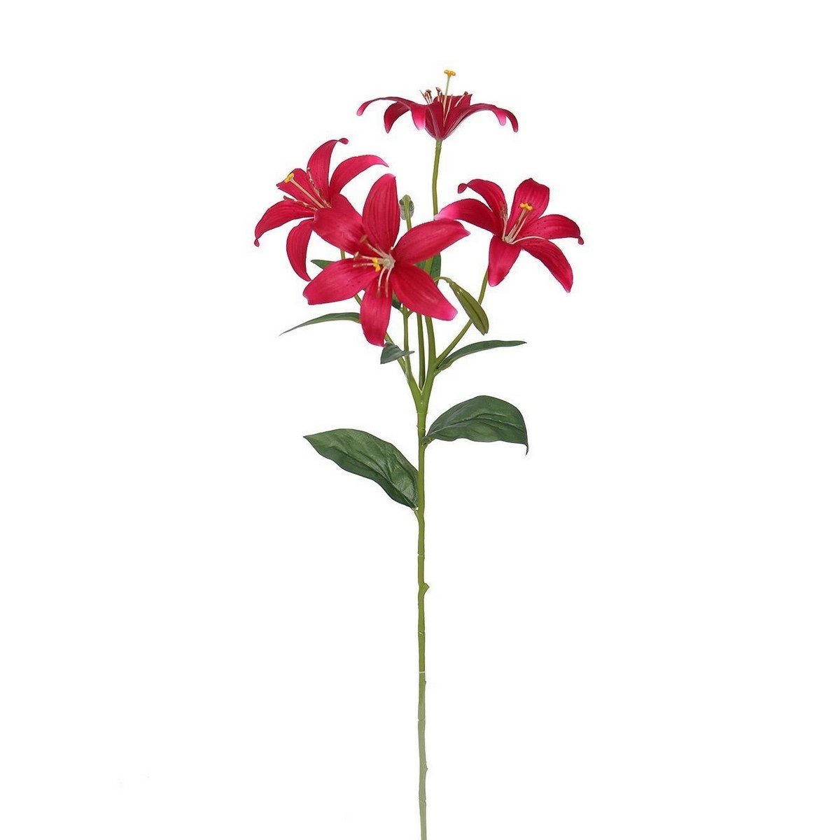 Sztuczna lilia ciemnoróżowa, 60 cm