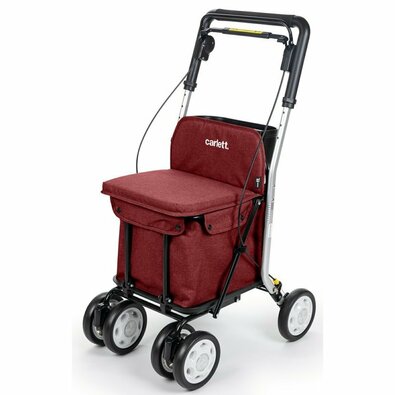 Carlett Senior Comfort nakupovalna torba nakolesih 29 l, rubin