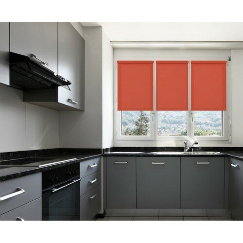Рулонна штора MINI Rainbow Line червоний, 62 x 150 см