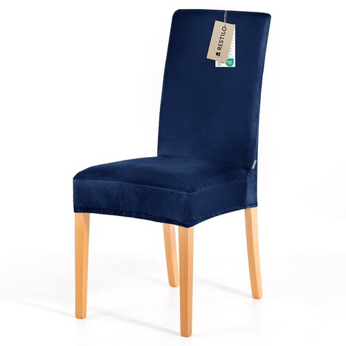 Restilo Napinac za stol Sento indigo, 48 x 48 x 58 + 10 cm, komplet 6 kosov