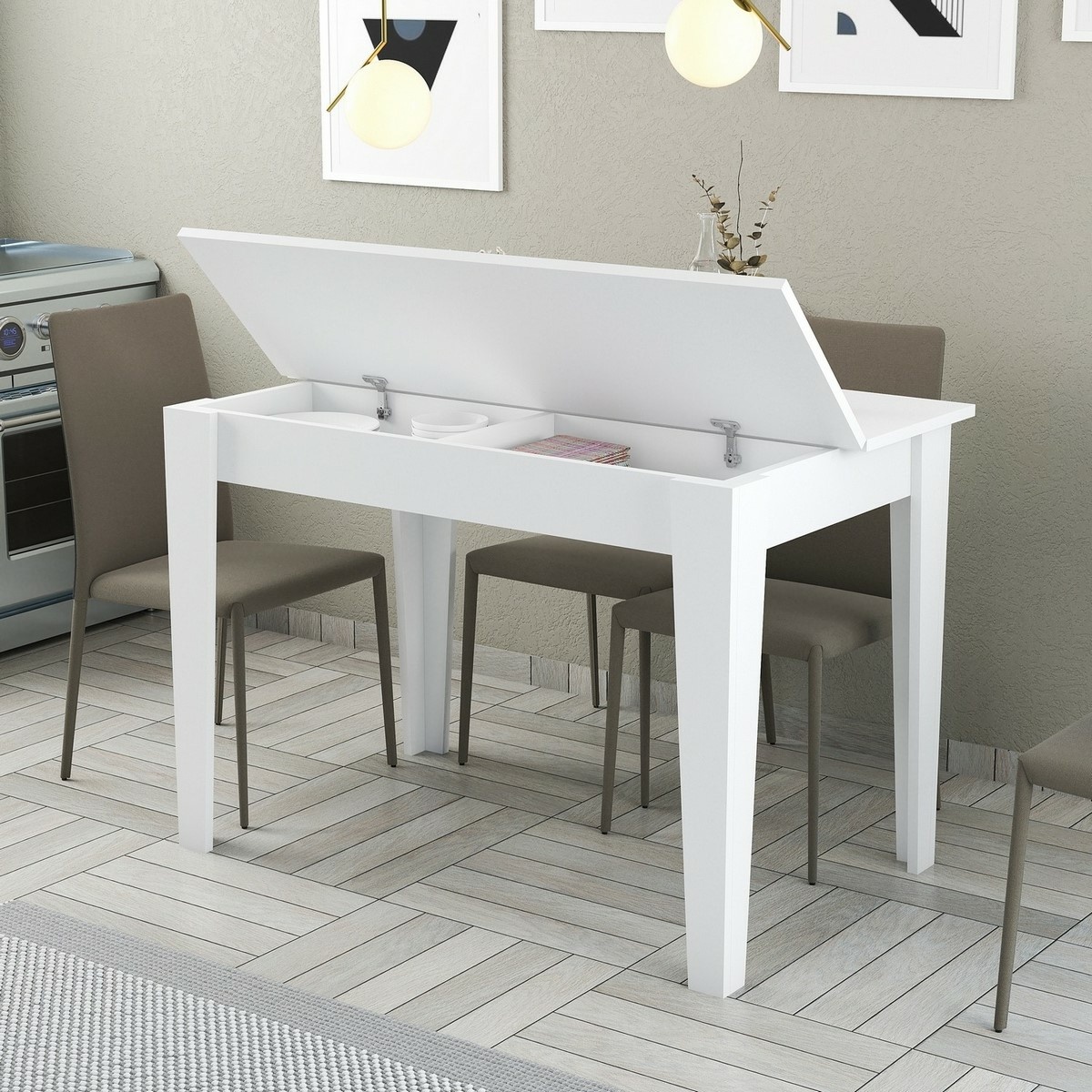 Jedálenský stôl Kiev White