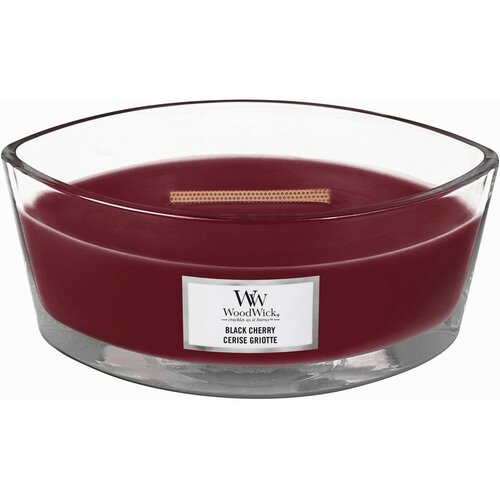Woodwick Vonná svíčka loď Black Cherry, 453 g