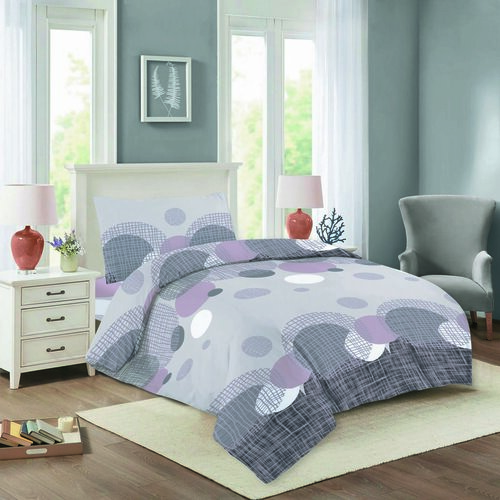Baumwollbettwäsche Nora 12 Pompas, 220 x 200 cm, 2 Stück 70 x 90 cm