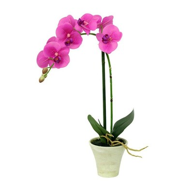 Umělá orchidea růžová, 44,5 cm