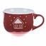 Božični keramični vrč Snowy cottage rdeč, 500 ml