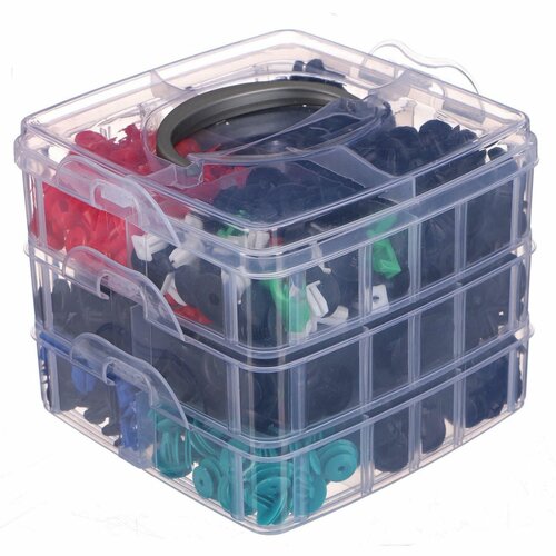 Set de cleme și pini Sixtol pentru tapițeria vehiculelor MECHNIC TRIM CLIP SET 700, 700 buc