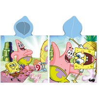 Poncho pentru copii Sponge Bob și Patrick , 55 x110 cm