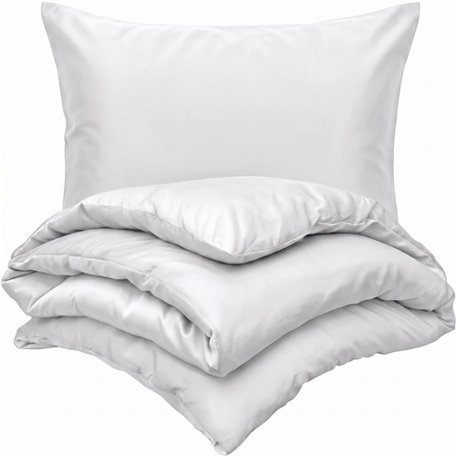 Kvalitex Saténové obliečky Luxury Collection biela, 140 x 220 cm, 70 x 90 cm