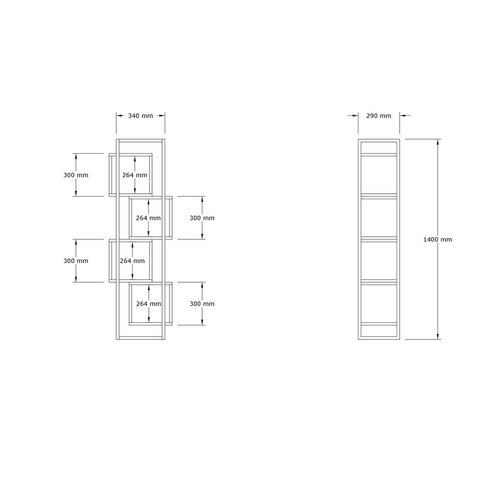 Bibliotecă Rabant White